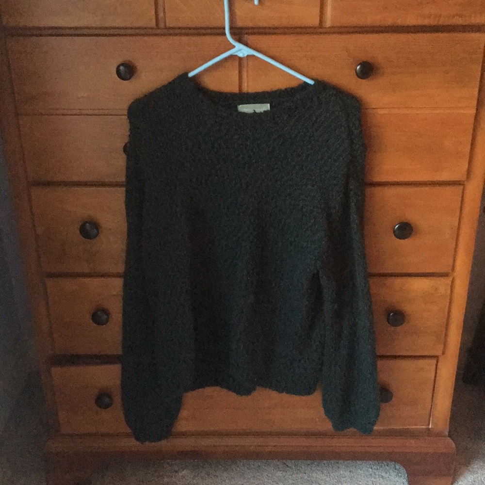 Dark Green Fuzzy Sweater